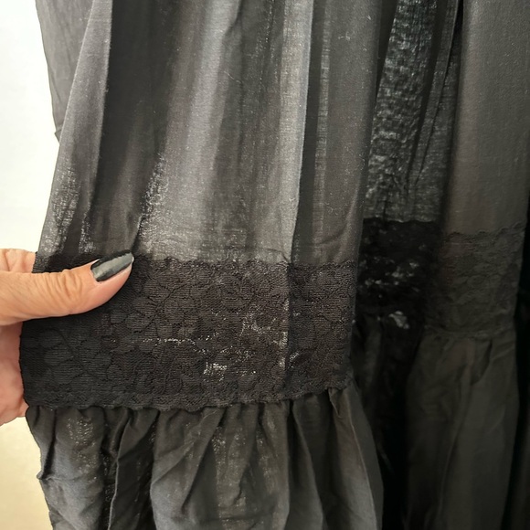 HOUSE OF WIDOW Black Long Sleeves Flowy Maxi Dress Medium BNWT - Picture 4 of 9